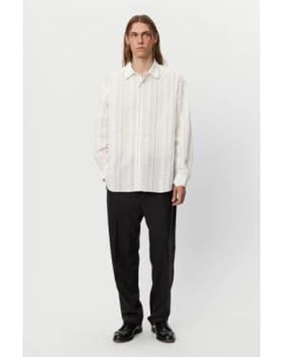 mfpen Generous Shirt Stripe - Bianco