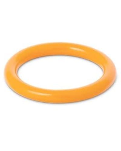 Lulu Marigold Enamel Ring 55 - Orange