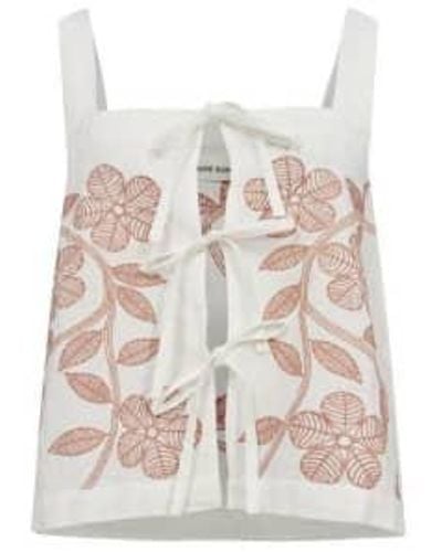 Sofie Schnoor Embroidered Top /rosy Brown 34 - White