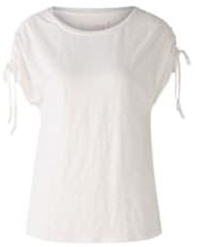 Ouí Linen T-shirt Optic Uk 8 - White