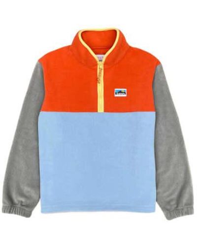 Fresh Yvon halb zip fleece pullover - Orange