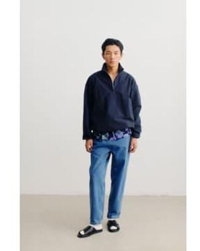 A Kind Of Guise Ozren Overthrow Jacket Adriatic Navy S - Blue
