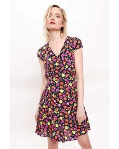 Louche Cathleen Summer Bloom Tea Dress - Rosso