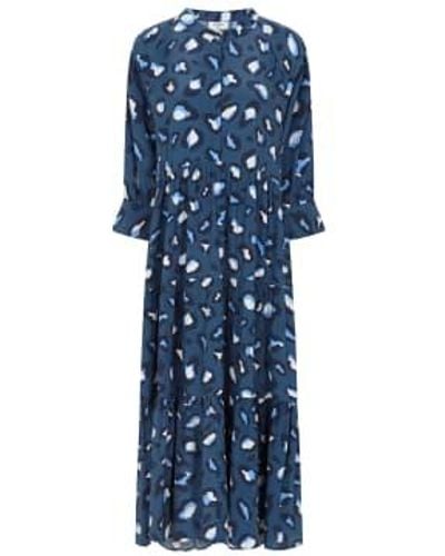 Mercy Delta Pedra Topaz Wollaton Dress - Blu