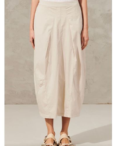 Transit Stretch Cotton Skirt - Natural