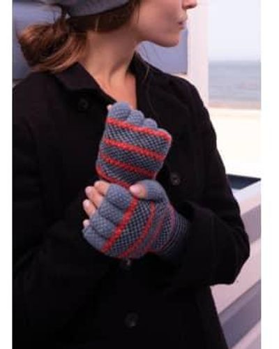 Quinton-chadwick Quinton And Chadwick Flame Fingerless Gloves - Nero