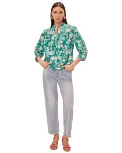 Suncoo Lamar Printed Shirt - Green