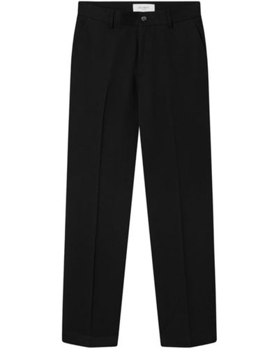 Les Deux Como Reg Mélange Suit Pants, Black Melange - Noir