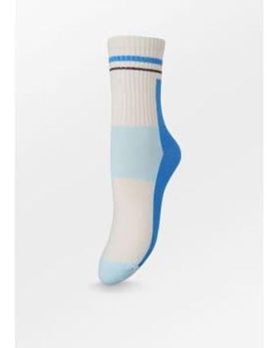 Becksöndergaard Sporty Block Socks 37/39 - Blue