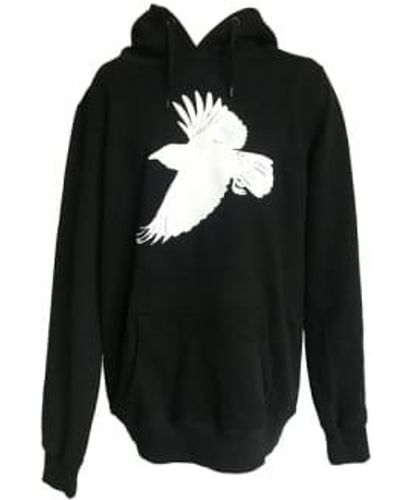 WINDOW DRESSING THE SOUL Crow Oversized Hoodie One Size - Black