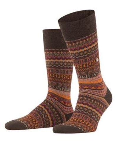 Burlington Fashion S Socks - Brown