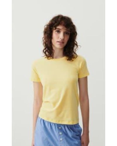 American Vintage Gamipy T Shirt Lemonade - Giallo