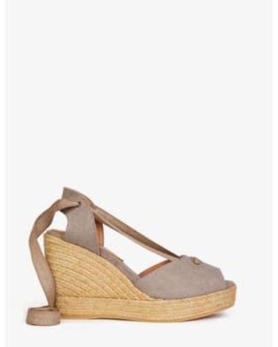 Penelope Chilvers High Catalina Espadrille 39 / Taupe - Natural