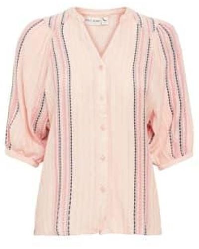 Pulz Pzeliza Striped Shirt - Pink