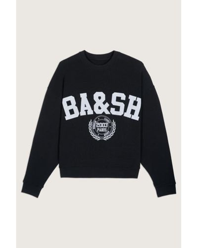 Ba&Sh embroidered-logo Cropped Hoodie - White