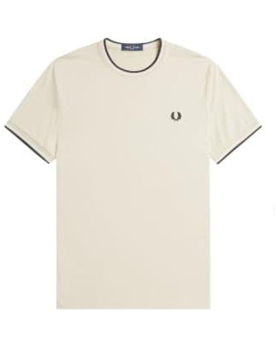 Fred Perry Twin Tipped T-shirt - Natural