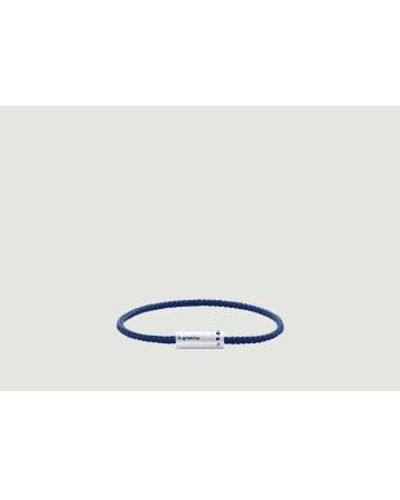 Le Gramme Cable Bracelet Nato 20 Cm - Blue
