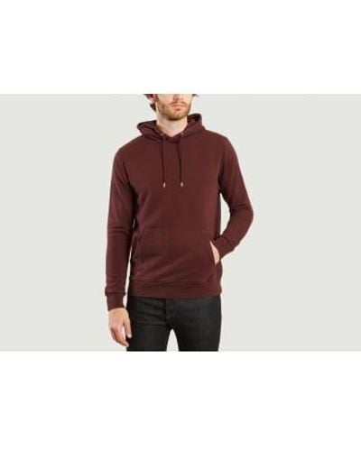 COLORFUL STANDARD Classic Hoodie S - Red