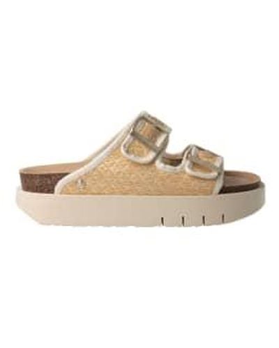 Genuins Hawaii Raffia Sandal - Metallizzato