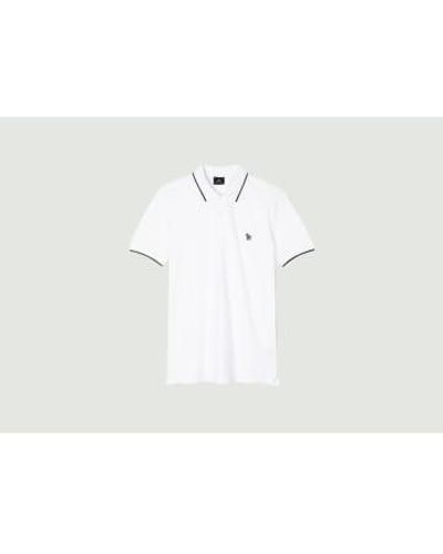 PS by Paul Smith Logo zèbre Slim Fit - Blanc