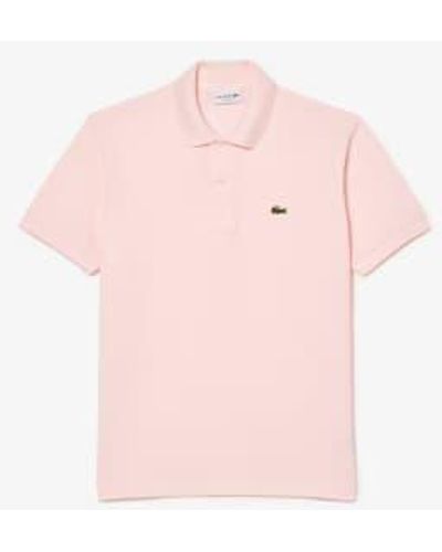 Lacoste Original L.12.12 Petit Piqué Cotton Polo Shirt 3 - Pink