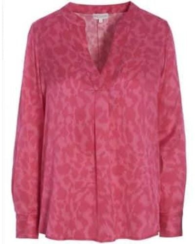 Dea Kudibal Santena Silk Shirt Animal Xs - Pink