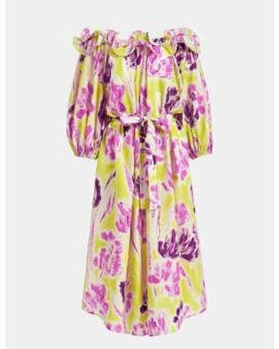Essentiel Antwerp Limoncello Dagent Maxi Dress Xs - Multicolor