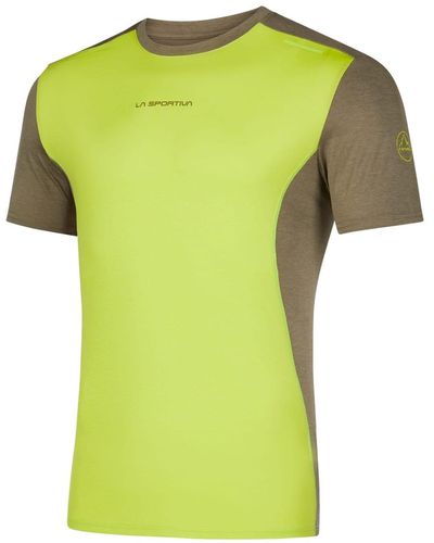 La Sportiva T-shirt Tracer Uomo Lime Punch/turtle - Green