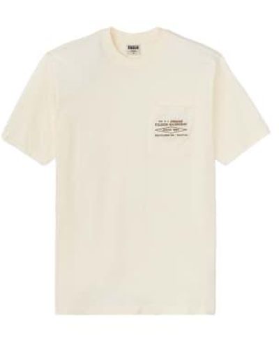 Filson T-shirt broired pocket uomo off diamond - Blanc