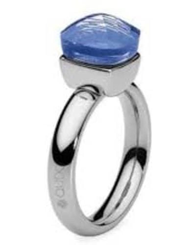 qudo Firenze Ring In Light Sapphire - Blu