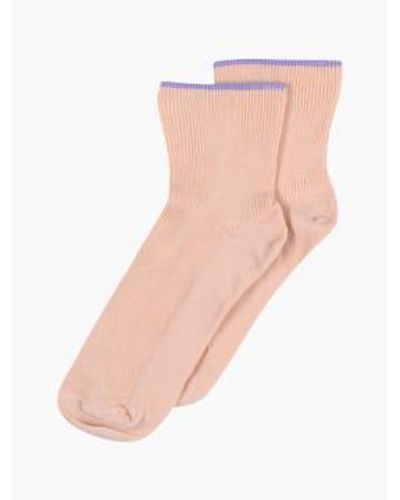 mpDenmark Ava Ankle Socks Dust 37-39 - Pink
