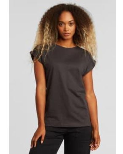Dedicated Visby Organic Cotton Base T-shirt Charcoal S - Black