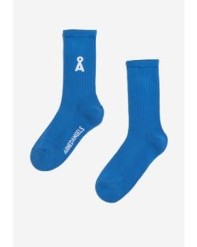 ARMEDANGELS Warm Organic Cotton Bold Regular Saamus Socks - Blu