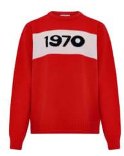 Bella Freud Jumper gran tamaño 1970 - Rojo