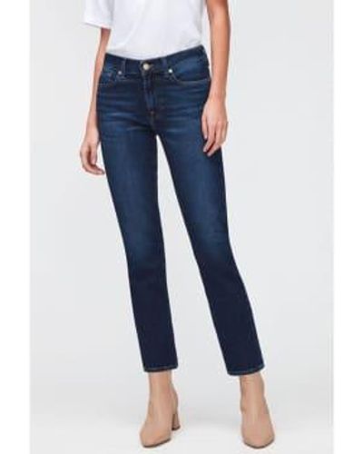 7 For All Mankind Luxe Vintage Charisma Roxanne Toble Jeans - Azul