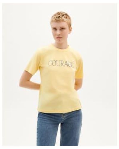 Thinking Mu Courage Organic Cotton T Shirt - Giallo