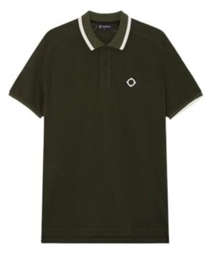 Ma Strum Ss Block Tipped Polo M - Green