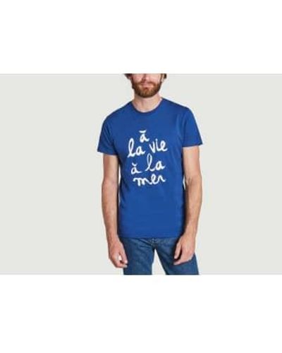 Bask In The Sun Camiseta en la vida - Azul