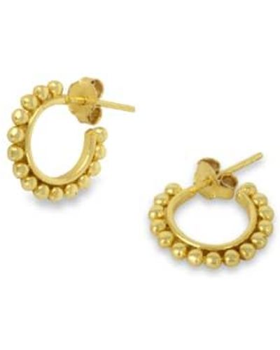 Ashiana Amaya Hoop Earrings O/s - Metallic