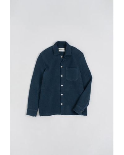 A Kind Of Guise Atrato Shirt Nightshade Navy - Blue