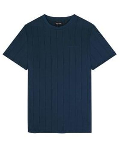 Lyle & Scott Camiseta Pinstripe Marino - Blu