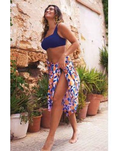 Panache Aimee Sarong über Siziliendruck - Mehrfarbig