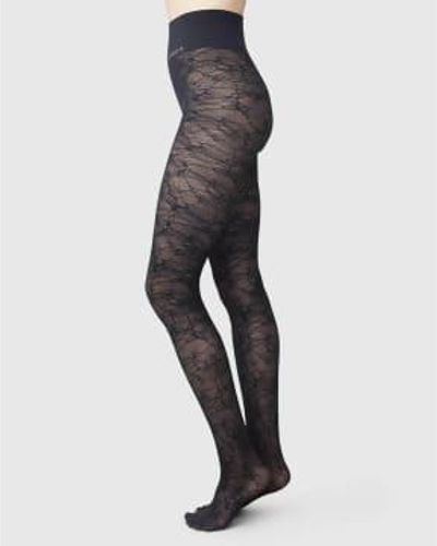 Swedish Stockings Alba Ginkgo Tights - Black