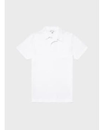 Sunspel Riviera Polo Shirt M - White