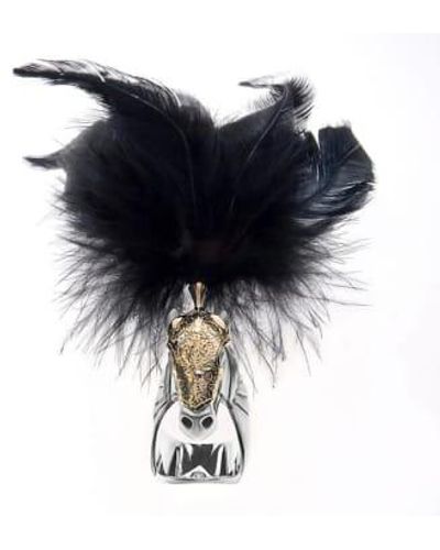 Goldsmith :IN-RESIDENCE Armoured Horse Feathers Ring G / - Black
