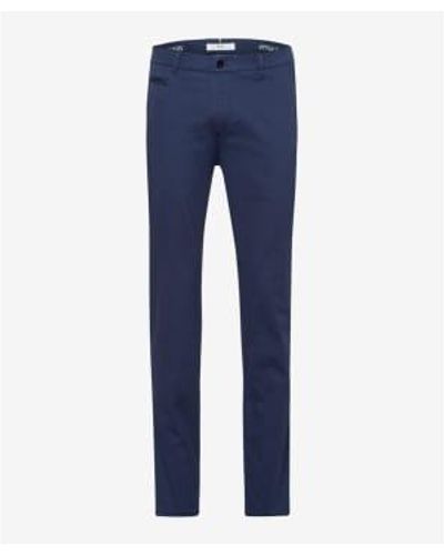 Brax Night Fabio Slim Chino Trousers - Blu