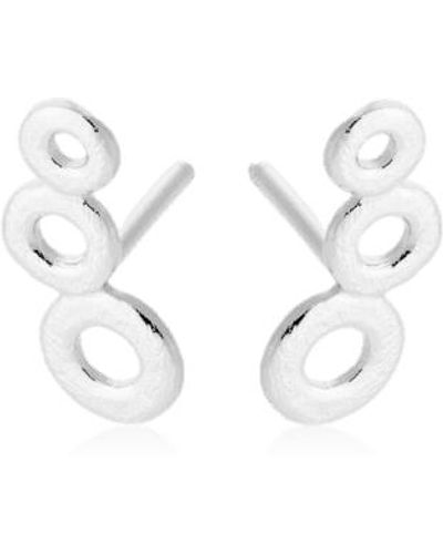 Pernille Corydon Triple Circle Earrings Plated - Metallic