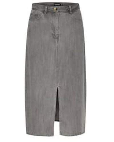Soaked In Luxury Slfriday Long Skirt - Gray