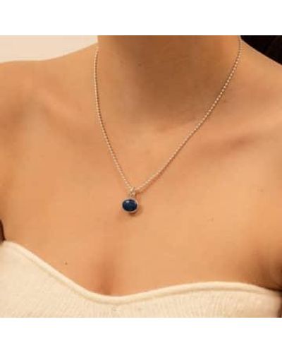 Renné Jewellery Lapis Lazuli Sweetie Charm Ball / 18" - Natural