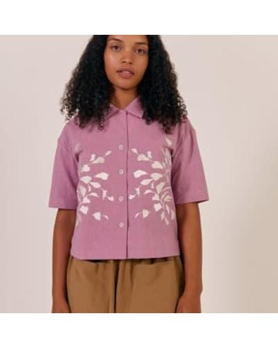 SIDELINE Odette Shirt Lilac - Rot